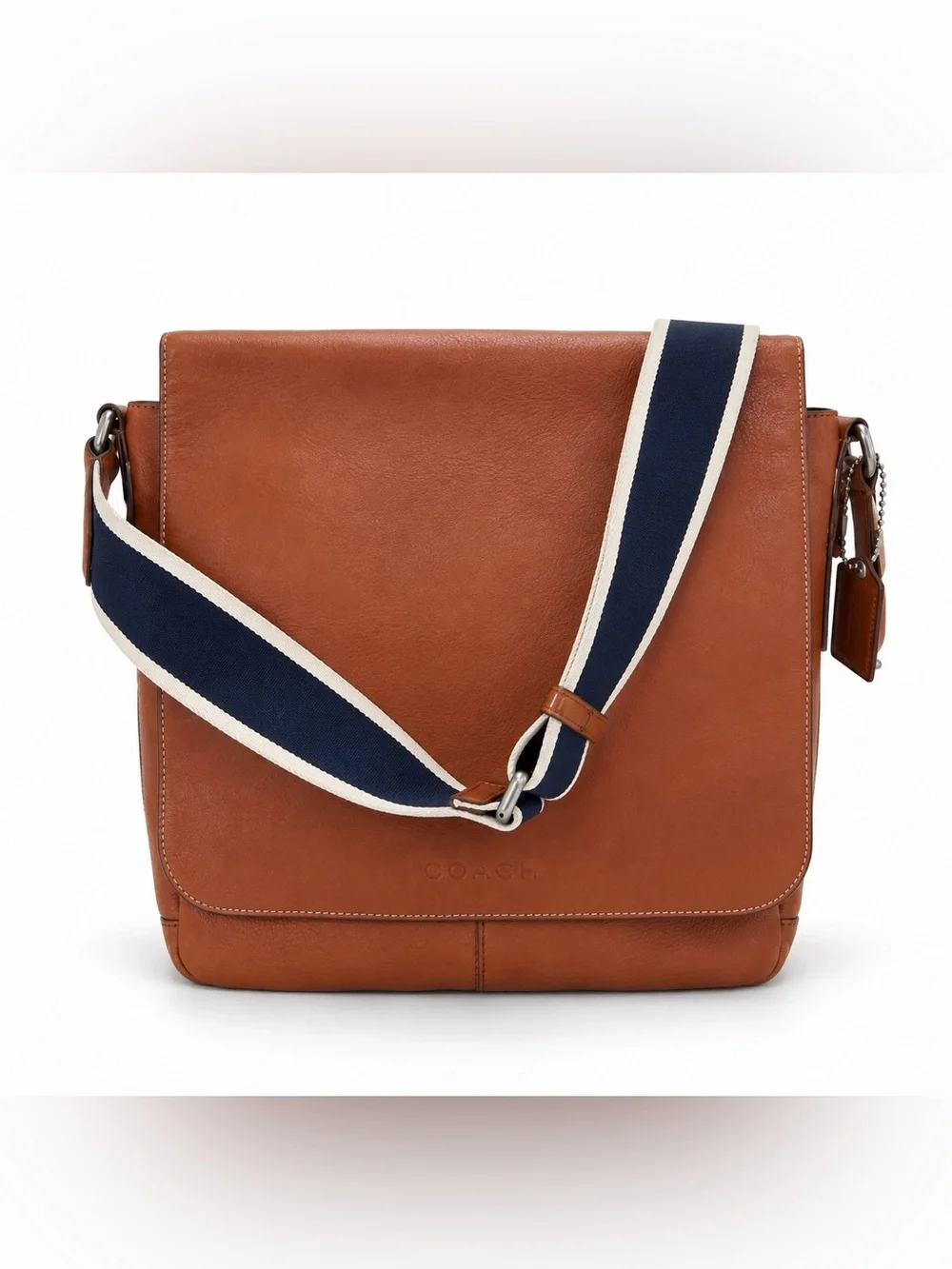 Coach F70655 Leather Messenger Bag Brown Laptop Crossbody Commuter VGUC
